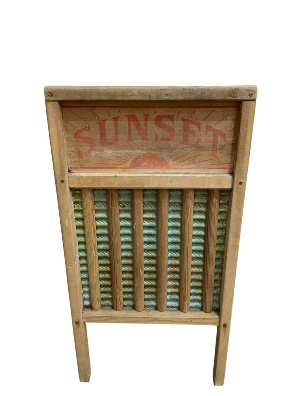 Antique Sunset Washboard Double Handi Farmhouse Laundry Decor